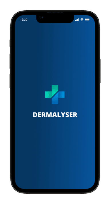 Dermalyser app on a mobile device