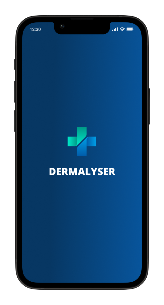 Dermalyser app on a mobile device